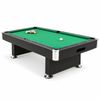 TOPONE 8FT Modern Design Pool Table with return ball system Snooker & Billiard Table, Black Frame with Free Accessories - Green