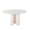 Raimon Furniture Mattia Modern Wooden Ceramic Round Kitchen Dining Table 130cm - White Sevella