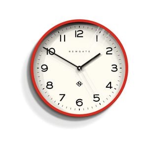 Newgate Number Three Echo Clock Silicone Red