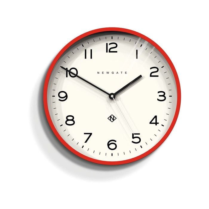 Newgate Number Three Echo Clock Silicone Red