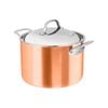 Chasseur Escoffier Induction Stock Pot with Lid 24cm / 7L Copper