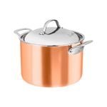 Chasseur Escoffier Induction Stock Pot with Lid 24cm / 7L Copper