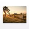 Farm Scene at Sunset  Print 100% Australian Made 75 x 50cm  (Stretched)
