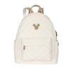 Disney Mickey Deluxe Kids/Children PU Leather Mini Quilted Backpack White