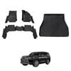 AUSGO Floor Mats & Boot Liner Set for LEXUS LX Series LX500d LX600 5-Seat 2021-2025 Car Floor Liners Cargo Mat