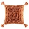 Kas Australia Fringe Filled Cushion w/ Tassle Decor Square 50x50cm - Rust