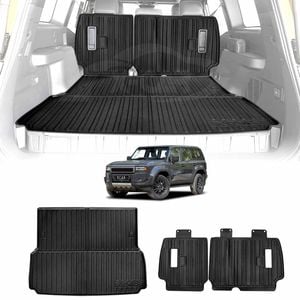 Boot Liner Back Seat Protector for Toyota Prado 250 Series 5-Seater 2024-Onwards Cargo Trunk Mats