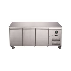 Lce Ld3100bt Stainless Steel Three Door Bench Freezer