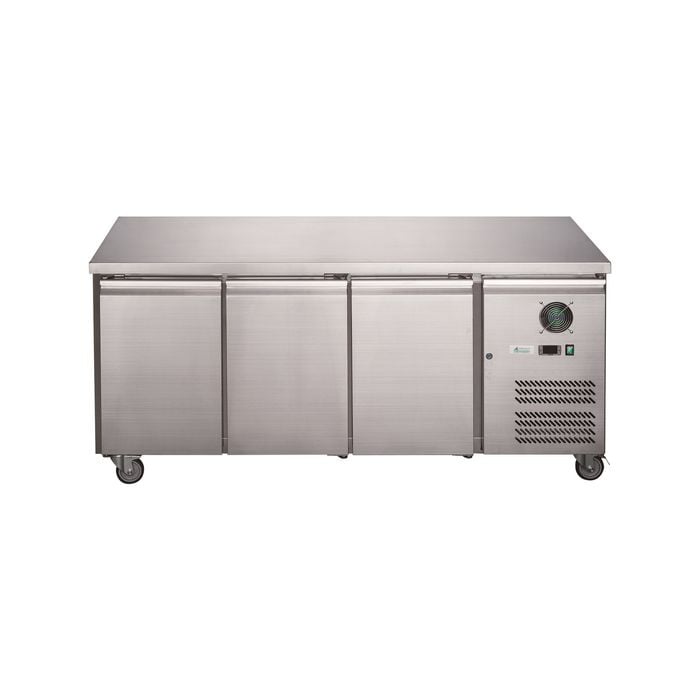 Lce Ld3100bt Stainless Steel Three Door Bench Freezer