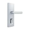 Gainsborough Satin Chrome Trilock Contemporary Contour Double Cylinder Entrance Lever Set