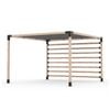 Toja Grid 3.66 x 3.66m Pergola Kit W/ Post Wall & Shade