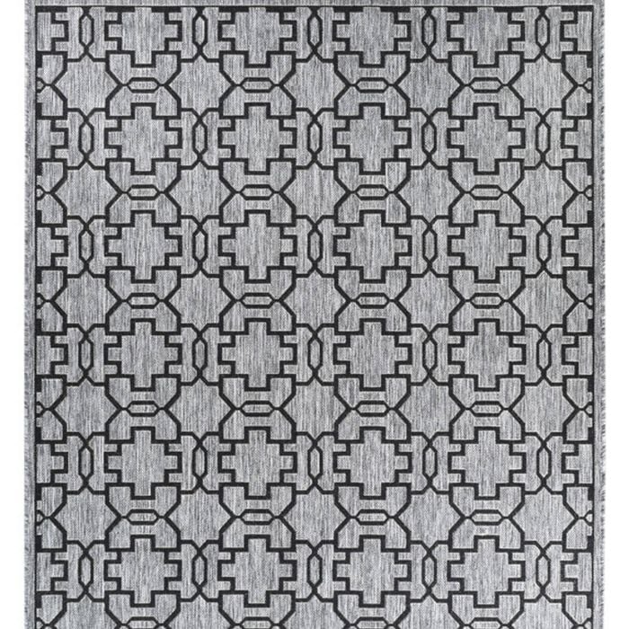 Long Island 208 Dm9e 120x170 Grey Black Rug