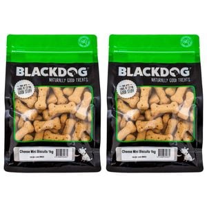 2pc Blackdog 1kg Mini Cheese Biscuits Dog Pet Healthy Oven Baked Food Treat