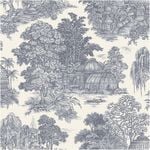 Blenheim Blue, Wallpaper 10.05m x 53cm Wallpaper Boutique