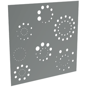 ProtectorAl 300-1200 x 300-1200mm Monument Fireworks Unframed Solid Aluminium Decorative Panel 