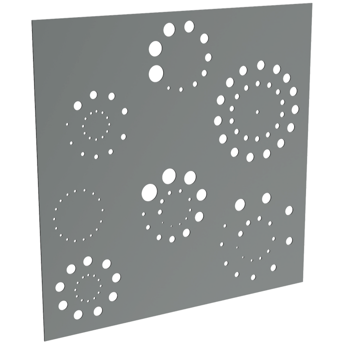 ProtectorAl 300-1200 x 300-1200mm Monument Fireworks Unframed Solid Aluminium Decorative Panel 