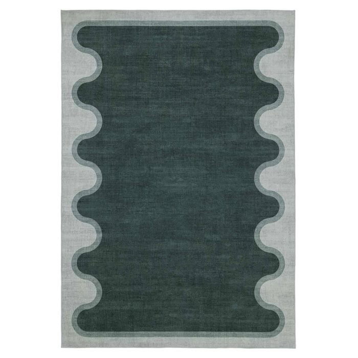 Loopsie-230cm X 160cm-paia Dark Green Grey Washable Rug