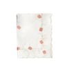 Tulip Flowers Cream Embroidered Cutout Rectangular Tablecloth 152 x 228 cm