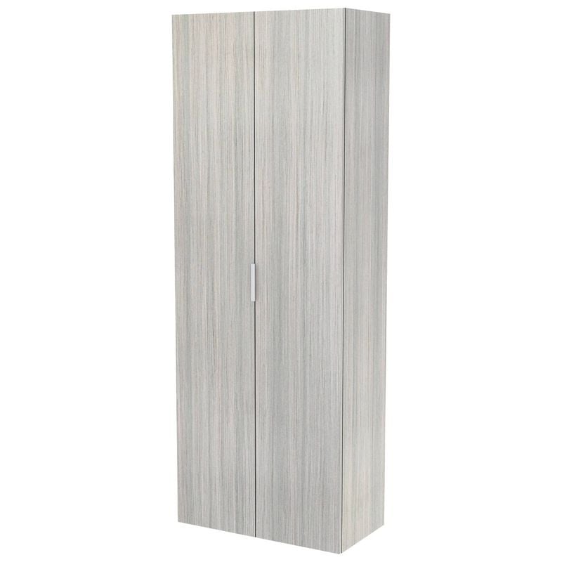 Lugna 2048 x 750 x 580mm Mist 3 Shelf 3 Drawers Double Door Storage Cabinet