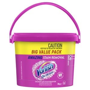 Vanish Napisan Oxi Action 3kg Colour Safe Fabric Stain Remover Powder
