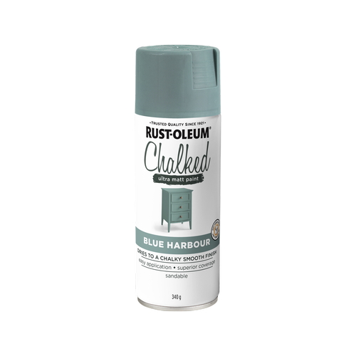 RustOleum Chalked Ultra Matt Blue Harbour Spray Paint 340g Bunnings