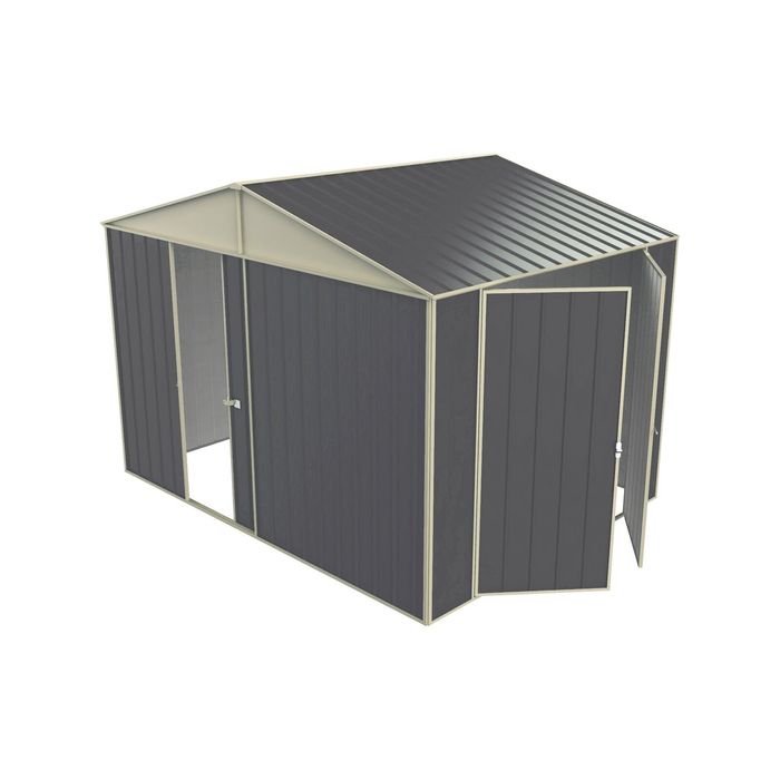Build-a-Shed 3.0 x 2.3 x 2.3m Gable Double Hinged Side Door Shed - Grey