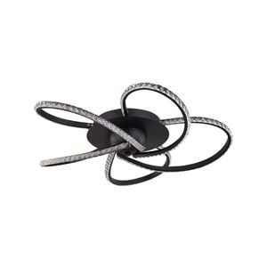 Lexi Lighting Irie Dimmable 5Lights LED Ceiling light - Black 58 cm