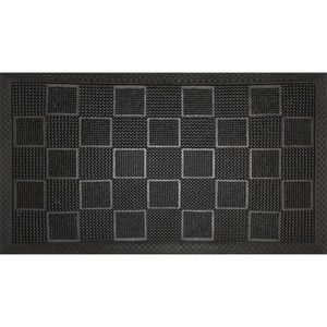 Bayliss 40 x 70cm Black Rubber Stipple Square Mat