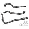 Ignite Exhausts Turbo Back For Nissan Gu Patrol 3l Leaf Spring Ute 3" Cat & Pipe Raw Aluminised Steel