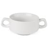 Olympia Athena Stacking Soup Bowls White Porcelain Vitrified 290ml Pack Of 12