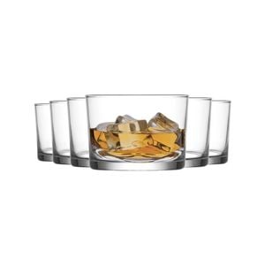 LAV Bodega Whisky Tumbler Glasses - 240ml - Pack of 12