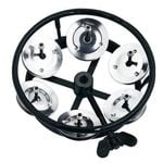 Meinl Percussion Hihat Tambourine Stainless Steel Jingles Black