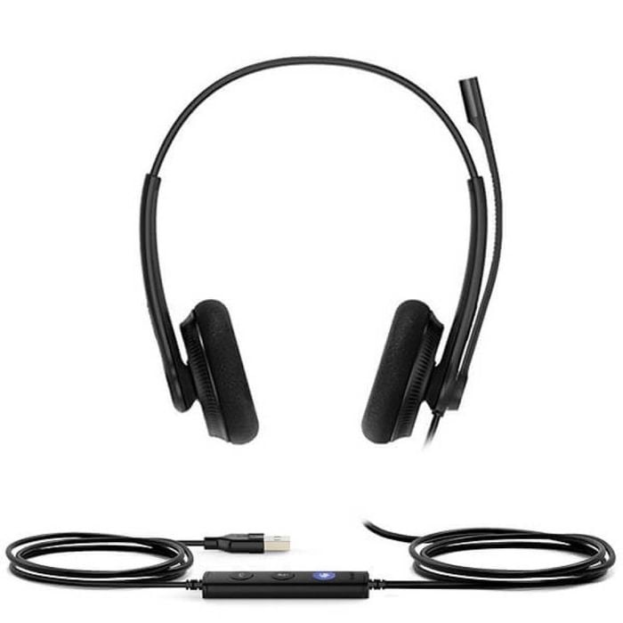 Yealink Uh34-lite Ms Dual Noise Cancelling Usb-a Wired Headset