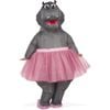 Inflatable Hippopotamus Halloween Costume for Adults Full Body Safari Animal Suit - Rubie's Official - Grey Colour, Standard
