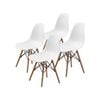La Bella 4 Set White Retro Dining Cafe Chair DSW PP