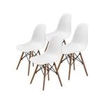 La Bella 4 Set White Retro Dining Cafe Chair DSW PP