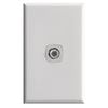HPM EXCEL 1 Gang F Type 3GHz TV Outlet - Matt White