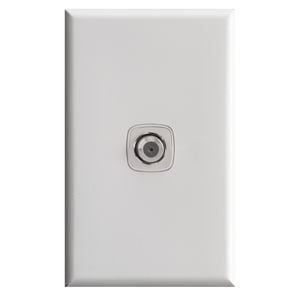 HPM EXCEL 1 Gang F Type 3GHz TV Outlet - Matt White