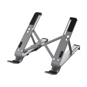 J5create Foldable Adjustable Laptop Stand With Usb 4-port Hub Aluminium 16in