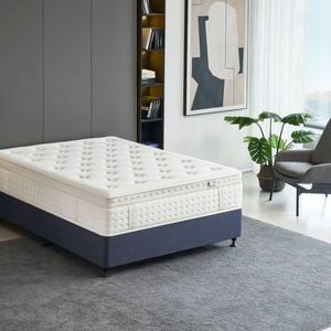 Breeze Medium Plush Luxe Cloud 7 Zone Euro Top Pocket Spring Mattress Bed 36cm