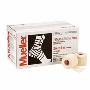 Mueller Tear-Light Sports Tape Black - 76mm x 4.5m - Box of 16