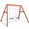 Hide & Seek Kids - Lucas Swing Set - Black Swings