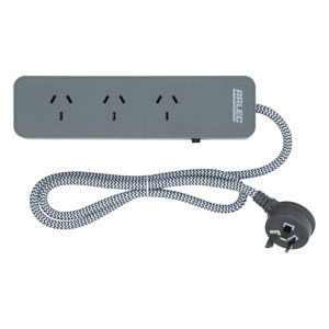 Arlec Braided Powerboard and Extension Lead Combo Pack