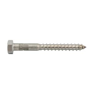 Zenith M8 x 100mm Stainless Steel Hex Head Coach Screw