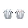Shaw & Mason Chrome PVC Six Point Tap Handles - Pair