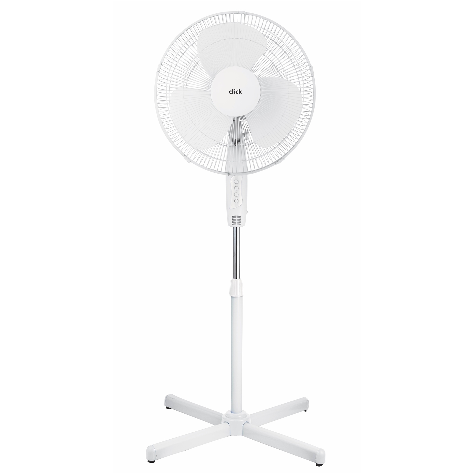 Click 40cm White Pedestal Fan With Remote thumbnail 2