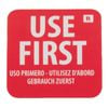 Hygiplas Food Rotation Labels Removable Use First Red 1000 Pack 25mm Commercial Kitchen Storage