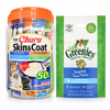 Inaba Churu Skin & Coat 50 Tubes + GREENIES Tuna 60g | Cat Treat Variety Pack