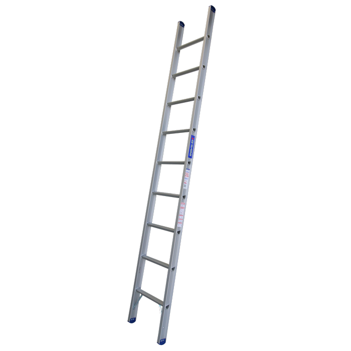INDALEX 2.4M  Industrial Aluminium 180KG Pro Series Single Ladder