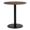 Modern Furniture RUNDA Round Dining Table 70cm - Walnut & Black